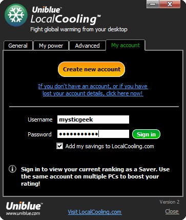 Green Computing: Uniblue's LocalCooling Project