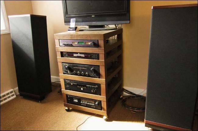 IKEA Lack Table Component Rack Hack