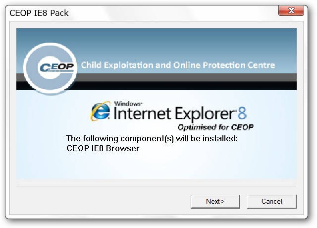 CEOP Enhanced Internet Explorer 8: Protecting Your Children Online