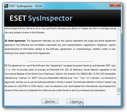 ESET SysInspector - Free PC Troubleshooting Tool