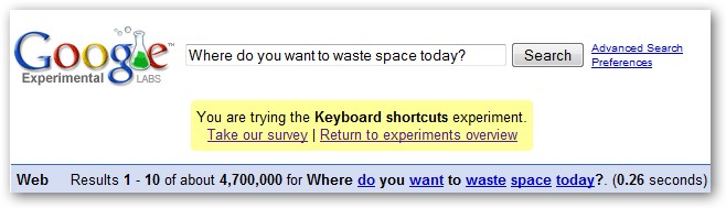 Hide Google Search Experiment Survey - Firefox