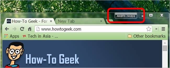 Hide New User Profile Name Button in Chrome - Guide