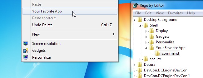Add Application Shortcut to Windows Explorer Context Menu