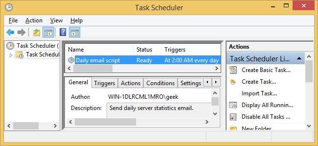 Automatically Generate and Email Computer Statistics