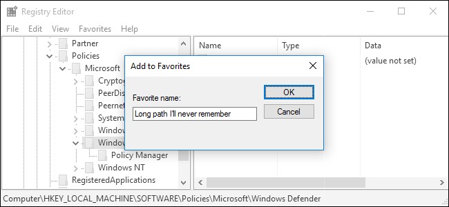 Bookmark Locations in Windows Registry - How To