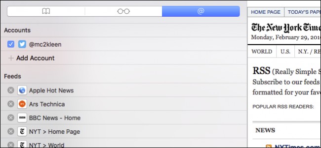 Combine RSS Feeds & Social Media in Safari - A Simple Guide