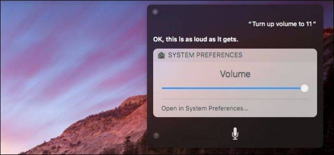 Control macOS Sierra System Settings with Siri