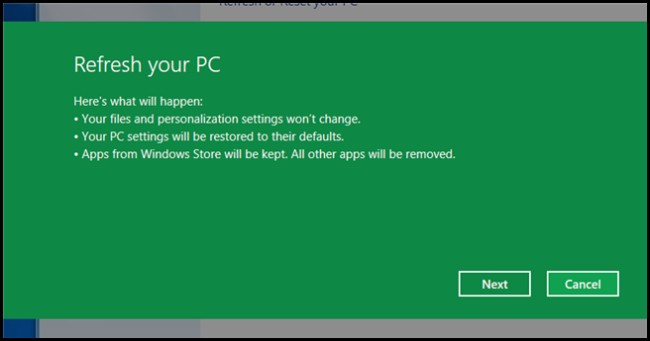 Create Custom Refresh Image in Windows 8