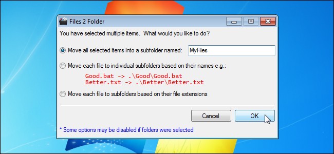 Create a New Folder from Selected Files in Windows