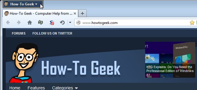 Customize Firefox Menu Button: Change the Orange Color