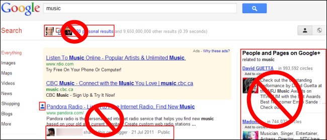 Disable or Improve Google+ Integration - Google