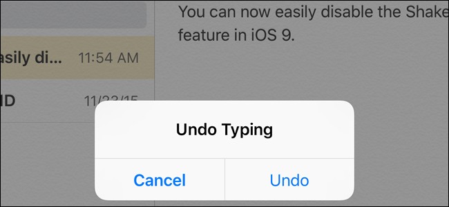 Disable Shake to Undo in iOS 9 - iPhone Tips