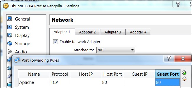 Forward Ports to Virtual Machine: Turn it into a Server