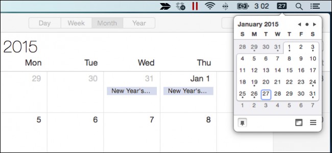 OS X Pop-up Calendar: Get a Windows-Like Experience