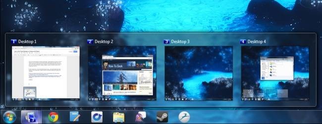 Get Virtual Desktops on Windows with Dexpot