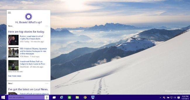 Hide Cortana Search Box - Windows 10
