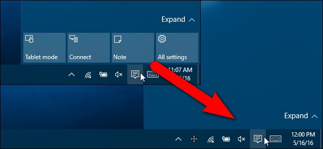 Hide Quick Action Buttons in Windows 10 Action Center
