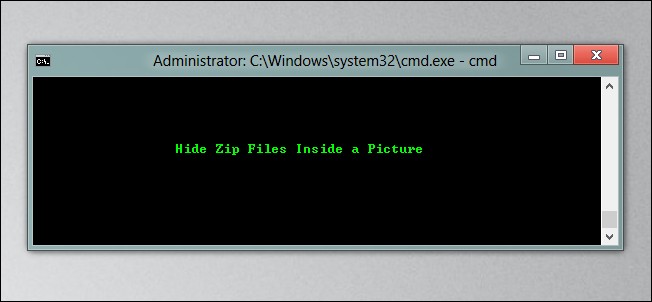 Hide Zip Files in Pictures - No Software Needed (Windows)