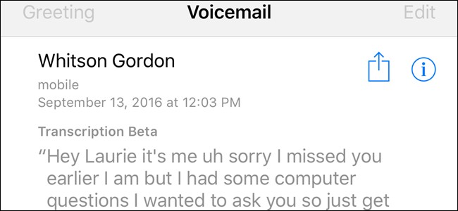 iOS 10 Voicemail Transcription: Turn Voicemails into Text