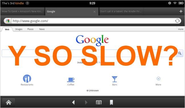 Speed Up Kindle Fire Silk Browser - Tips & Tricks