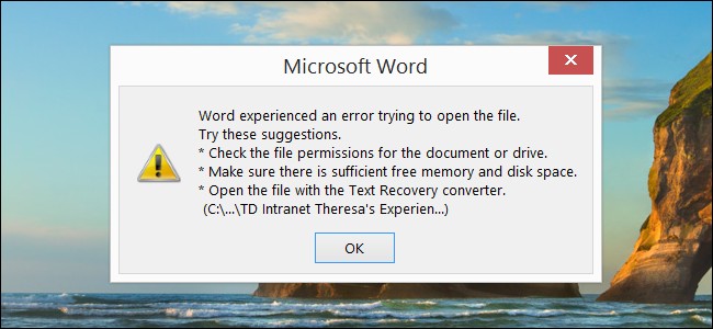 Recover Lost or Corrupt Word Document - Microsoft Word 2016
