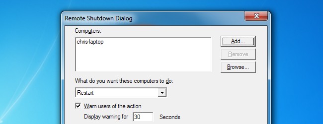 Remotely Shut Down or Restart Windows PCs - A Guide
