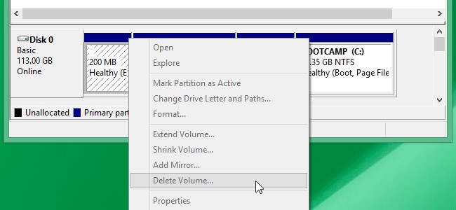 Remove EFI System Partition or GPT Protective Partition in Windows
