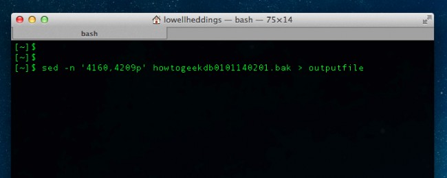 Remove Lines from Middle of File in Linux Terminal