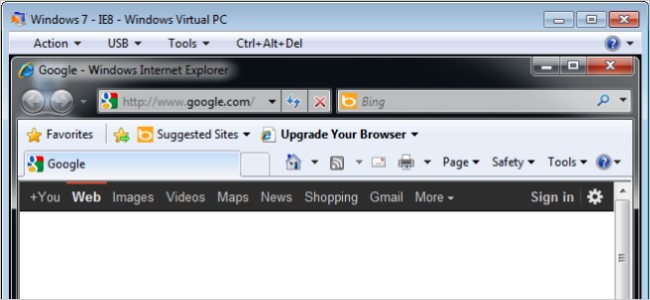 Run IE7, IE8, and IE9 Simultaneously with Virtual Machines