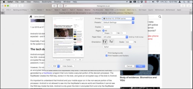 Show Expanded Print & Save Dialogs in macOS - Default Settings
