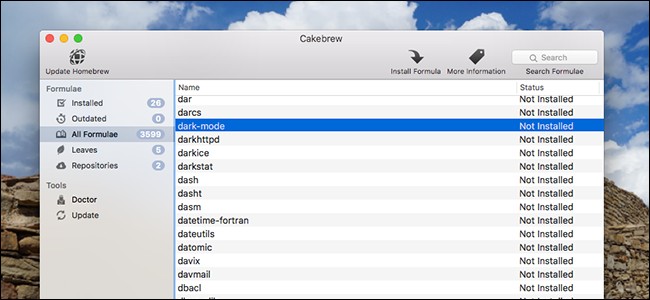 Cakebrew: A Beautiful Homebrew GUI for Mac