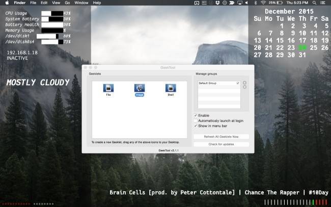 Customize Your Mac Desktop with Geektool - A How-To Guide