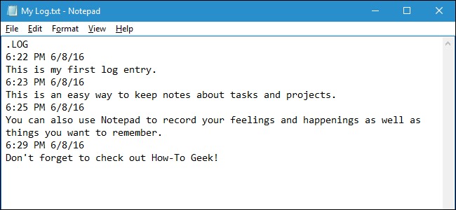 Create a Dated Log with Notepad - Simple Guide