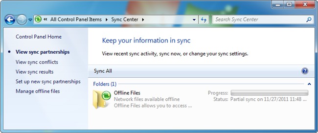 Use Offline Files in Windows: Cache Network Files