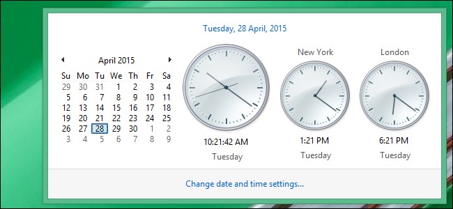 Windows 8.1: View Multiple Time Zones in System Tray