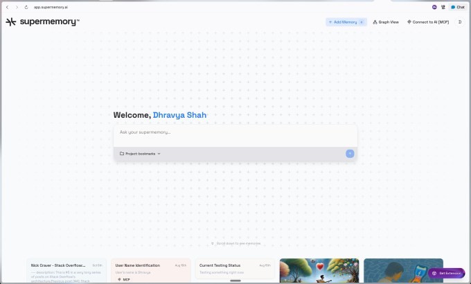 a 19-year-old nabs backing from google execs for his ai memory startup, supermemory