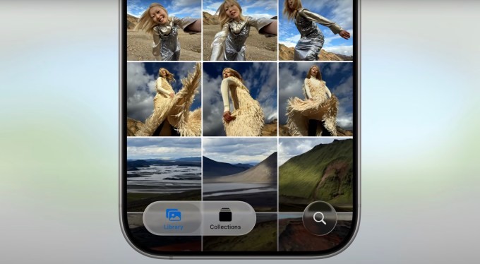 after user backlash, apple brings back tabs to the photos app in ios 26