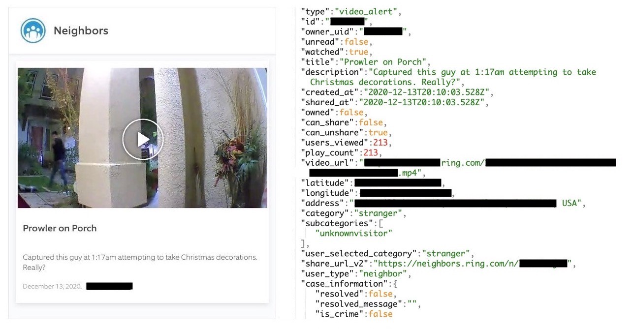 amazon’s ring neighbors app exposed users’ precise locations and home addresses