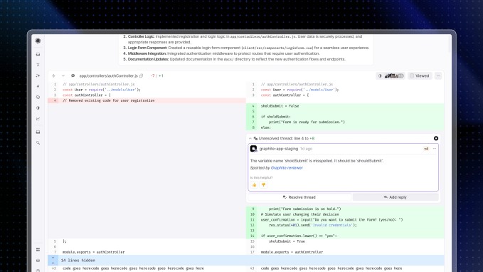 anthropic-backed ai-powered code review platform graphite raises cash