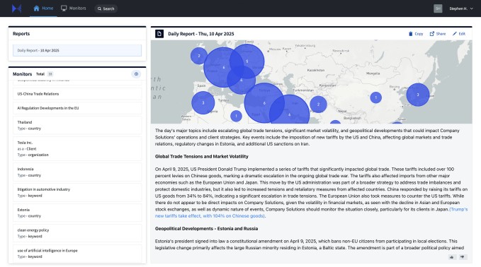 as the trade war escalates, hence launches an ai ‘advisor’ to help companies manage risk