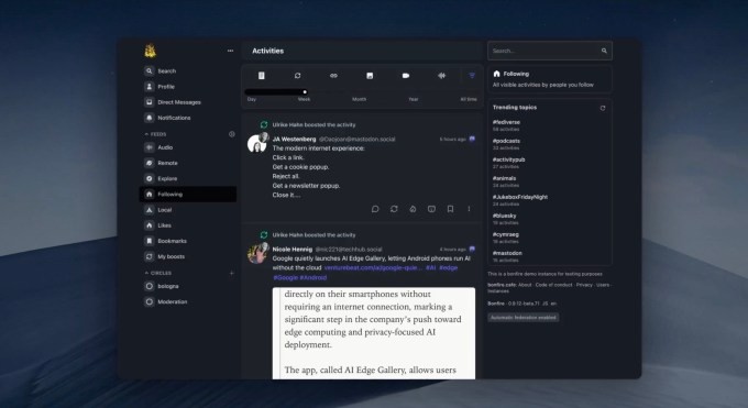 bonfire’s new software lets users build their own social communities, free from platform control