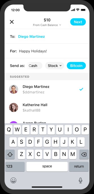 cash app now lets users ‘gift’ stock and bitcoin using their usd balance or a debit card