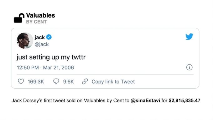 cent, the platform that jack dorsey used to sell his first tweet as an nft, raises $3m