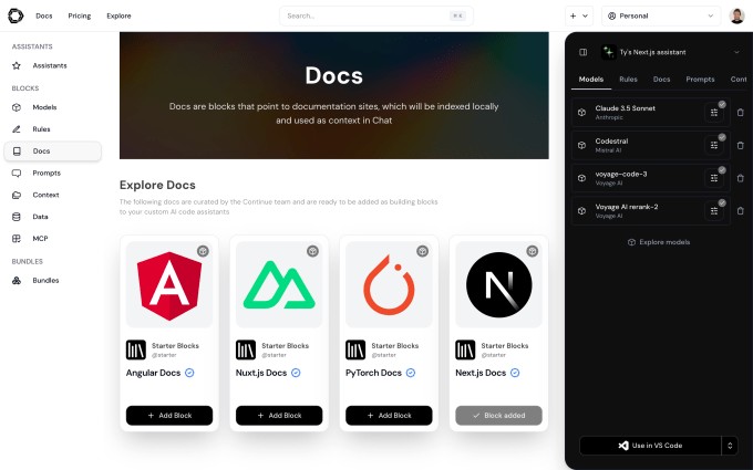 continue wants to help developers create and share custom ai coding assistants