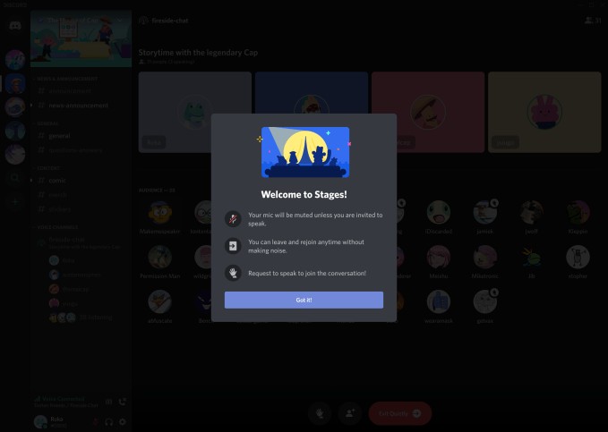 discord is launching new clubhouse-like channels for audio events