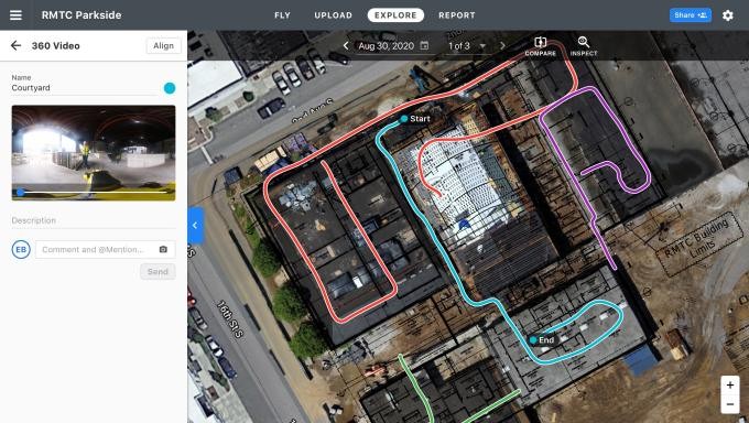 dronedeploy teams with boston dynamics to deliver inside-outside view of job site