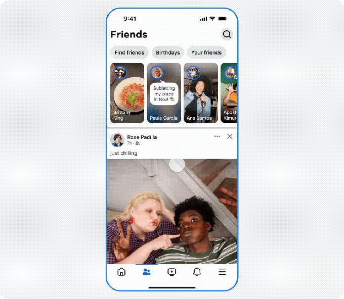 facebook debuts a revamped friends tab as part of its return to ‘og’ facebook