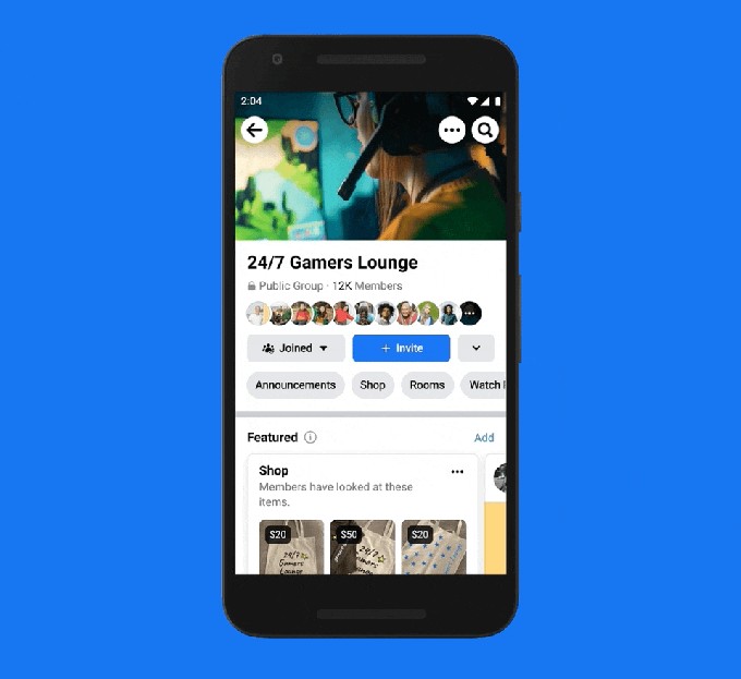 facebook launches shops in groups and live shopping for creators