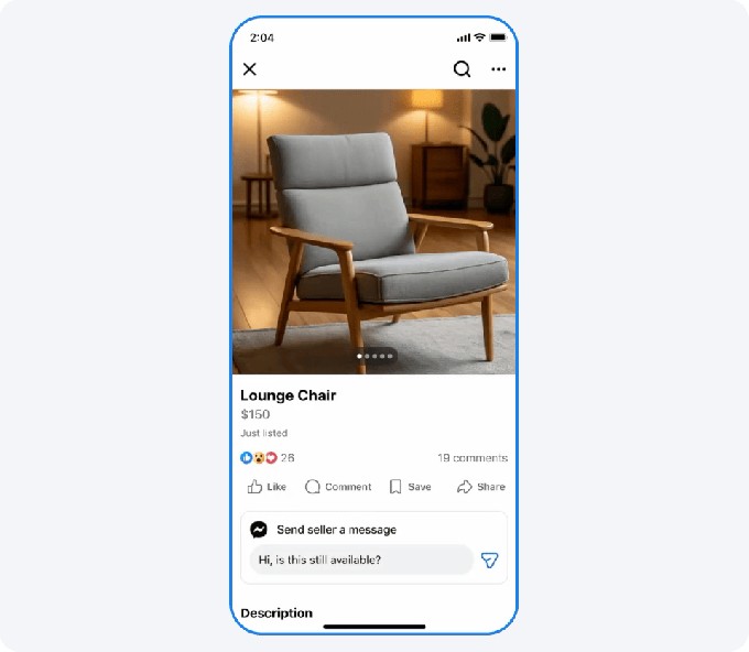 facebook marketplace gets new collaborative and social features, meta ai integrations