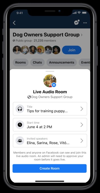 facebook officially launches live audio rooms and podcasts in the us
